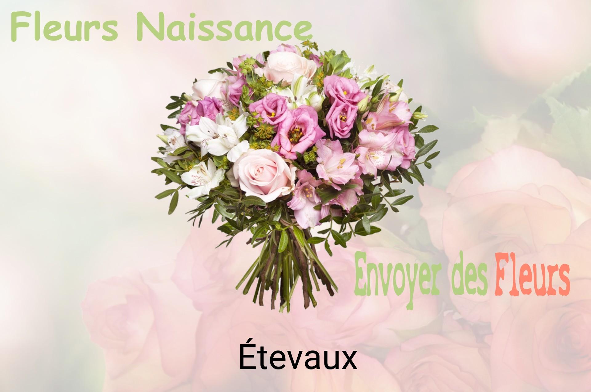 Bouquet de fleurs de naissance livré à Étevaux
