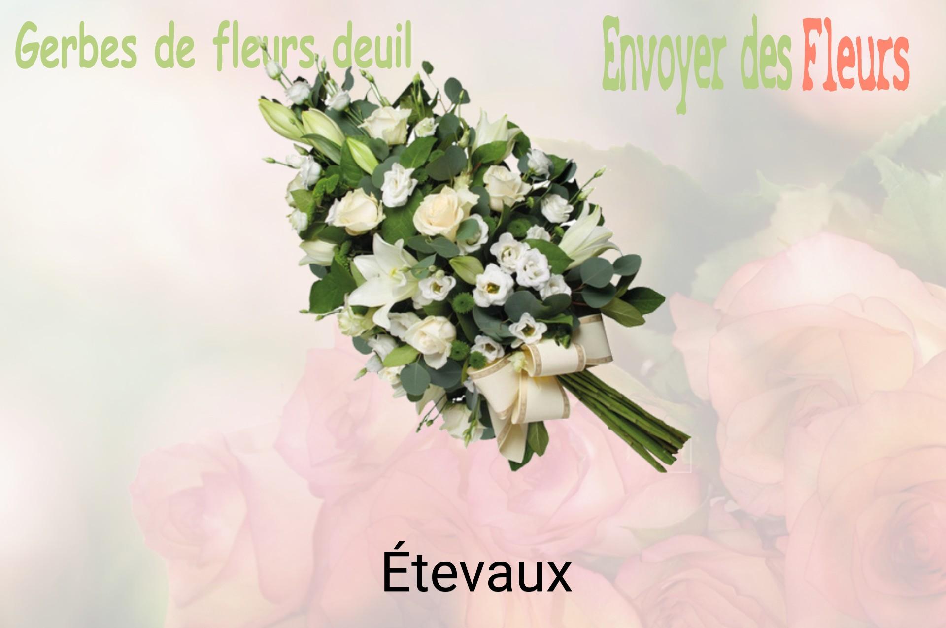 Gerbe de fleurs de deuil livrée à Étevaux